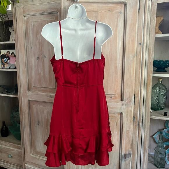 Trixxi Red Dress Women’s Medium - Picture 4 of 9